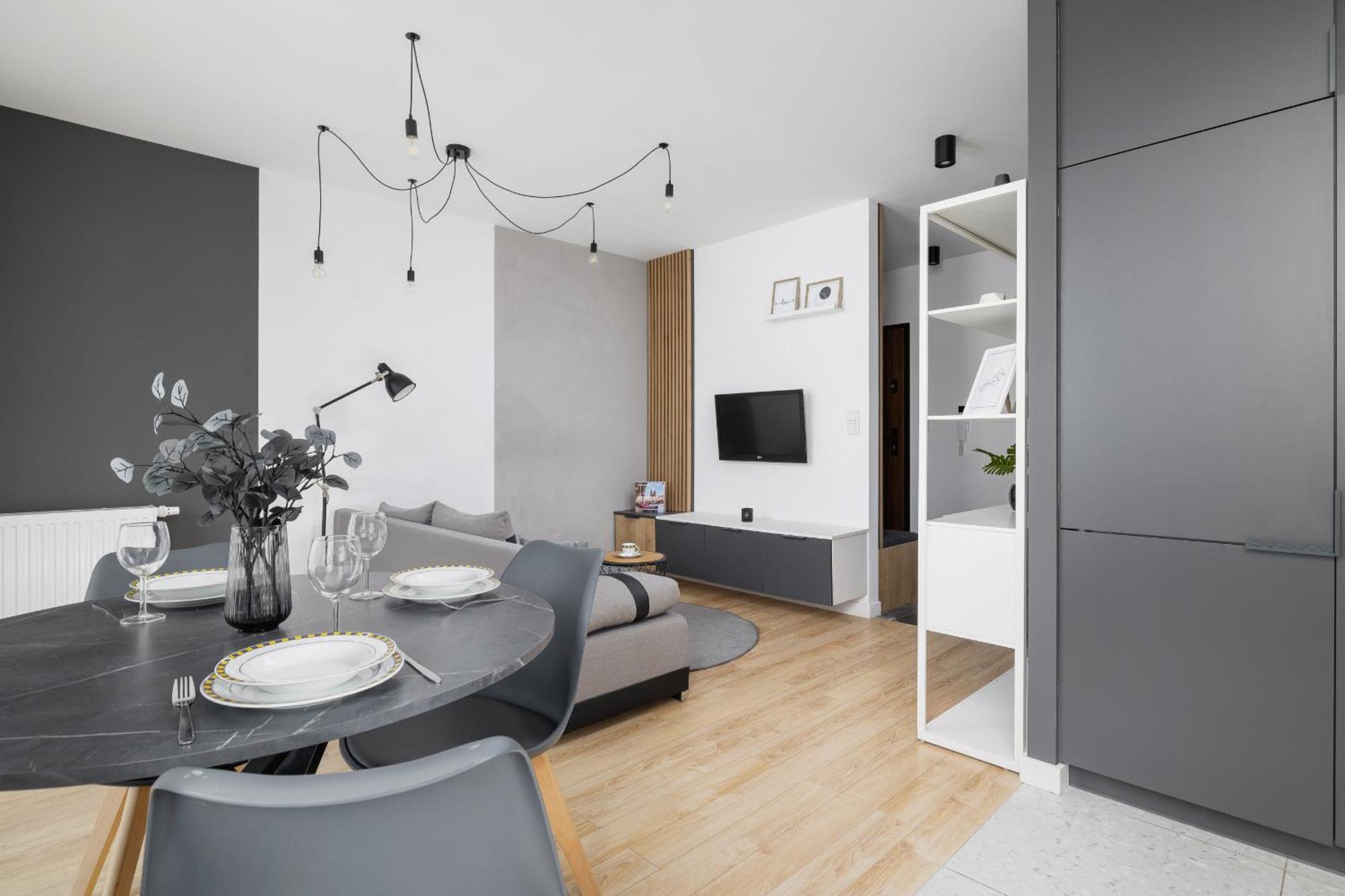 Elegant Apartment In Cracow With Balcony, Parking And Desk By Noclegi Renters Krakau Exterior foto